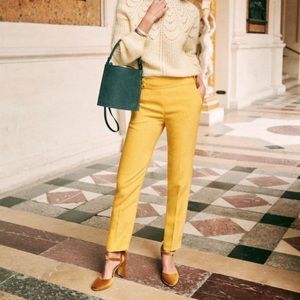 Sezane Georges Mustard Trousers